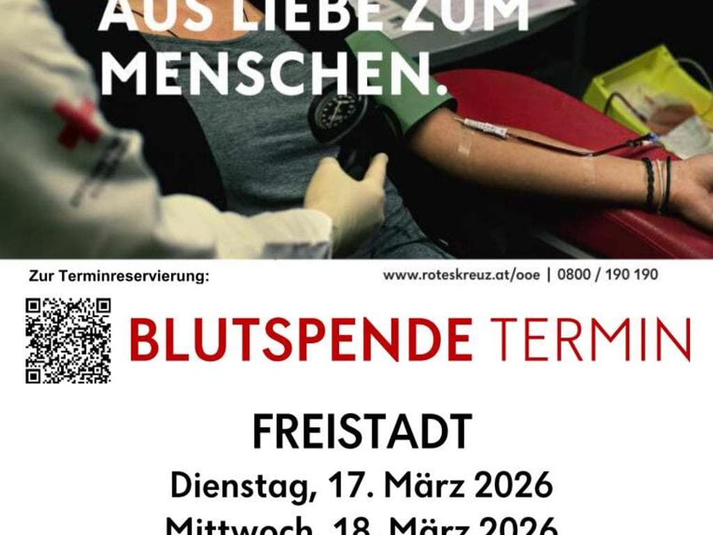 Blutspendeaktion des Roten Kreuzes
