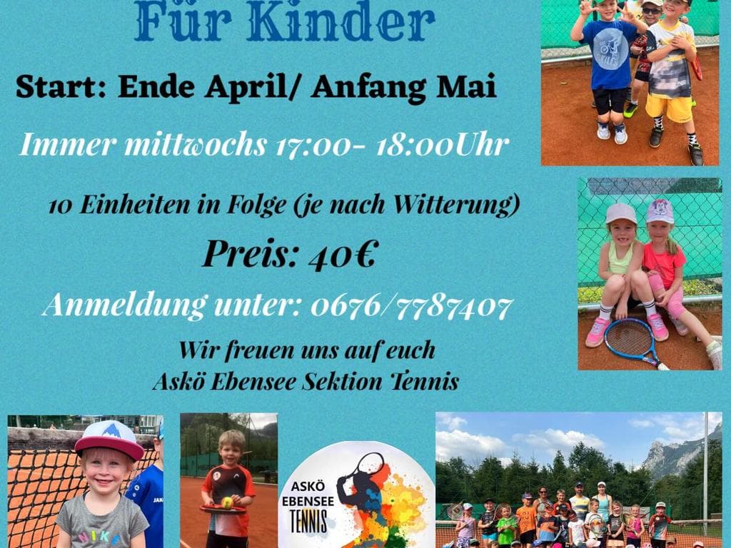 Tennis-Anfängerkurs für Kinder