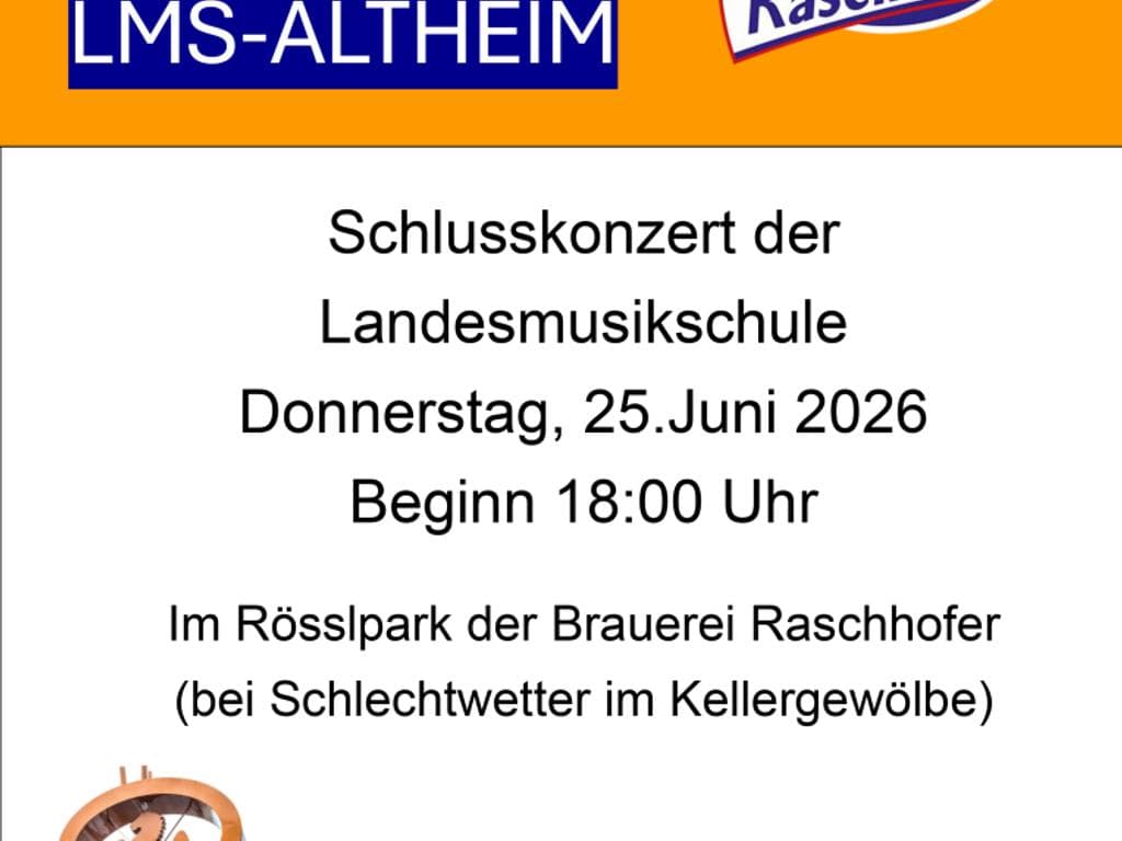 Abschlusskonzert Musikschule im Rösslpark Altheim
