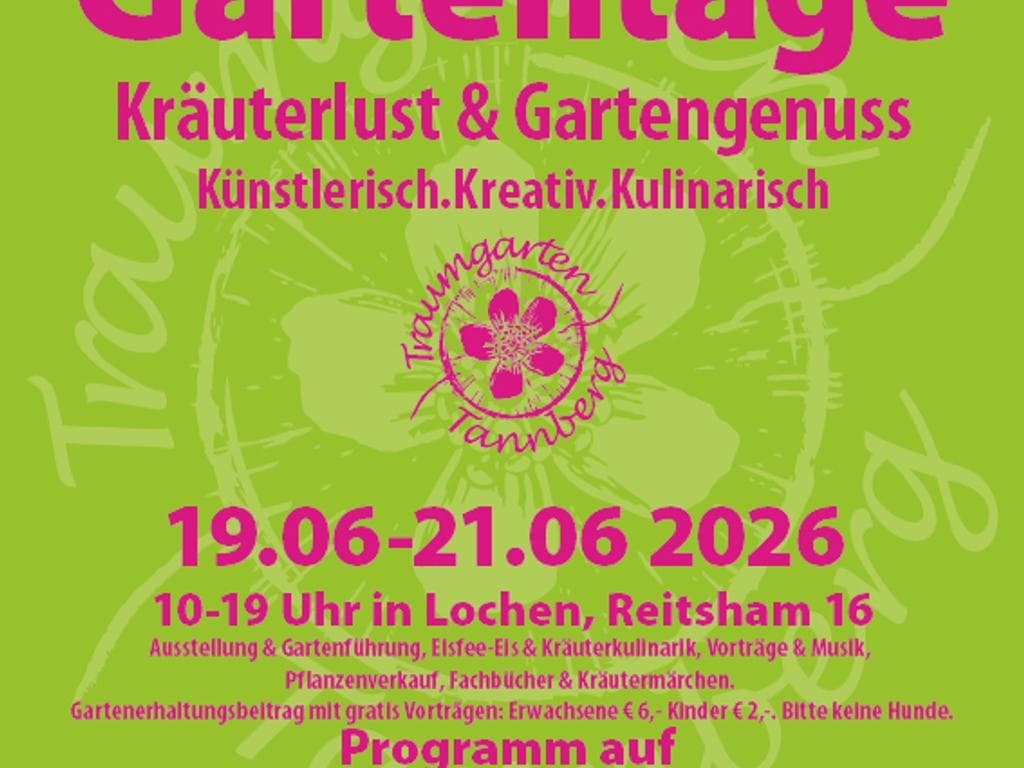 Gartentage Künstlerisch.Kreativ.Kulinarisch