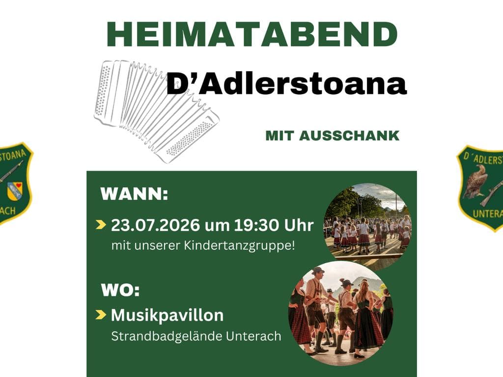 Heimatabende D'Adlerstoana Trachtler