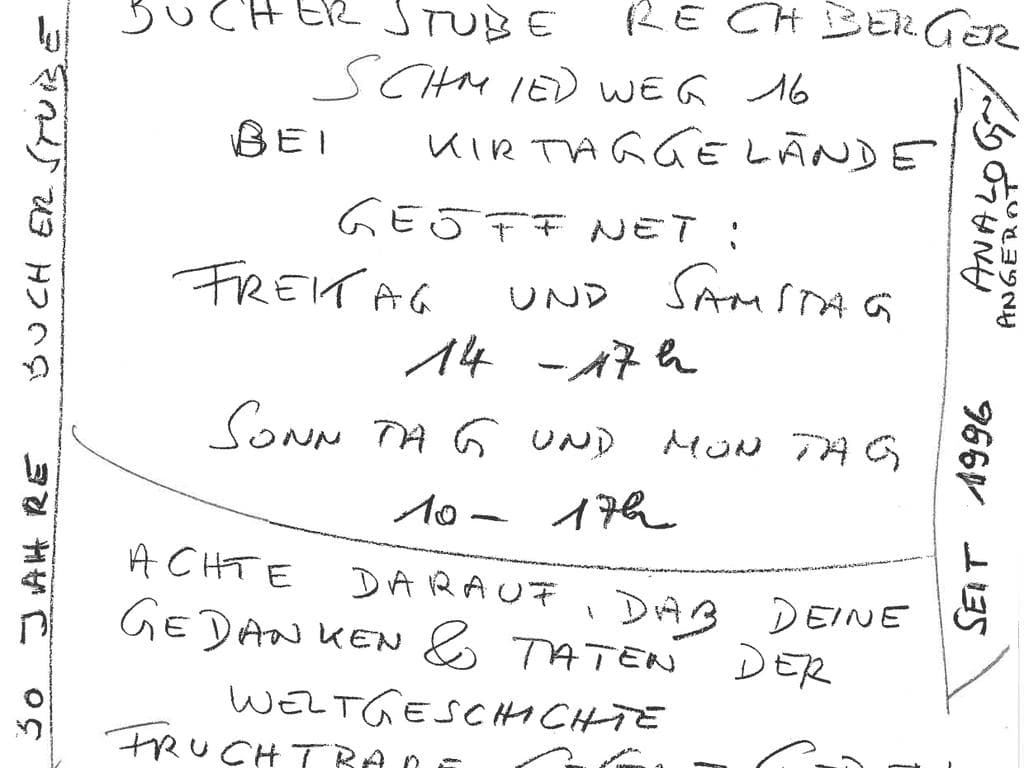 30 Jahre Bücherstube