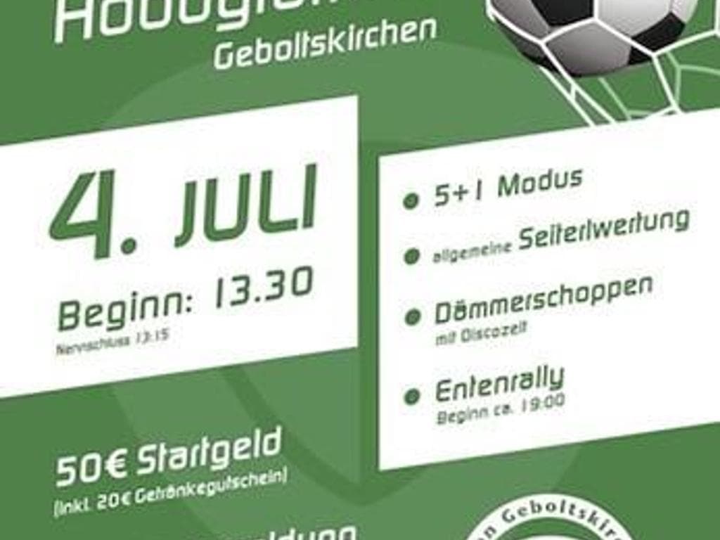Geboltskirchner Fußball Hobbyturnier
