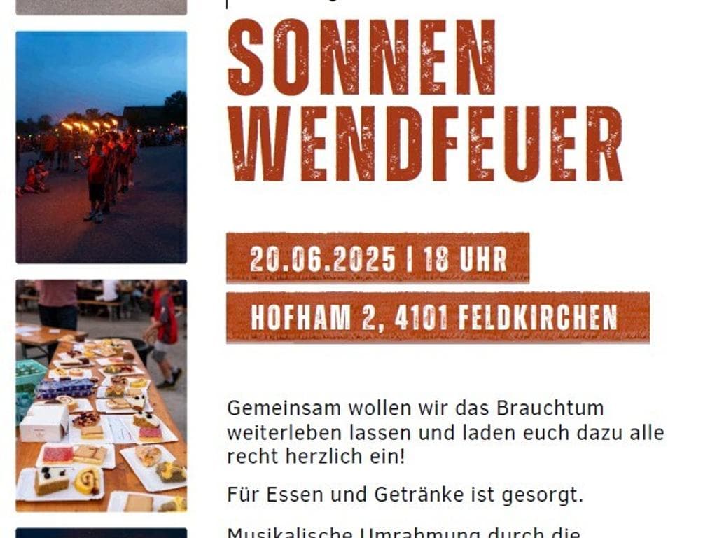 Sonnenwendfeuer der FF Feldkirchen