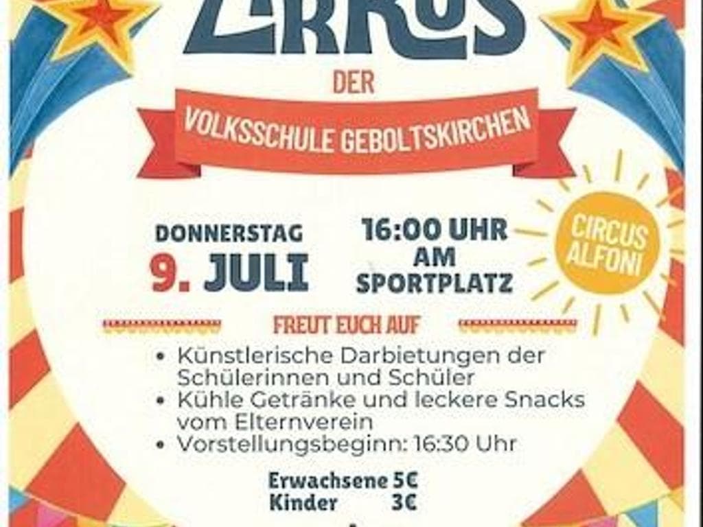 Zirkus Alfoni der Volksschule Geboltskirchen