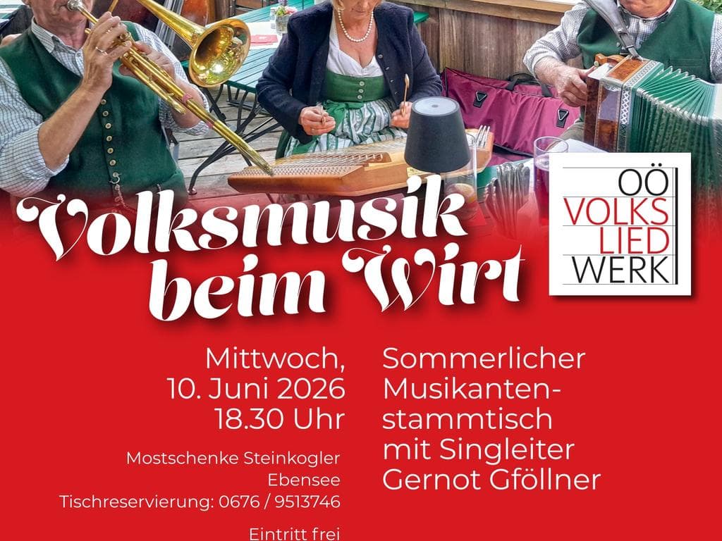 Volksmusik beim Wirt mit dem OÖ. Volksliedwerk