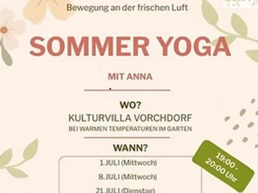 Sommer Yoga mit Anna