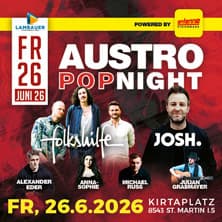 Austropop Night 2026 mit Folkshilfe, Alexander Eder, uvm