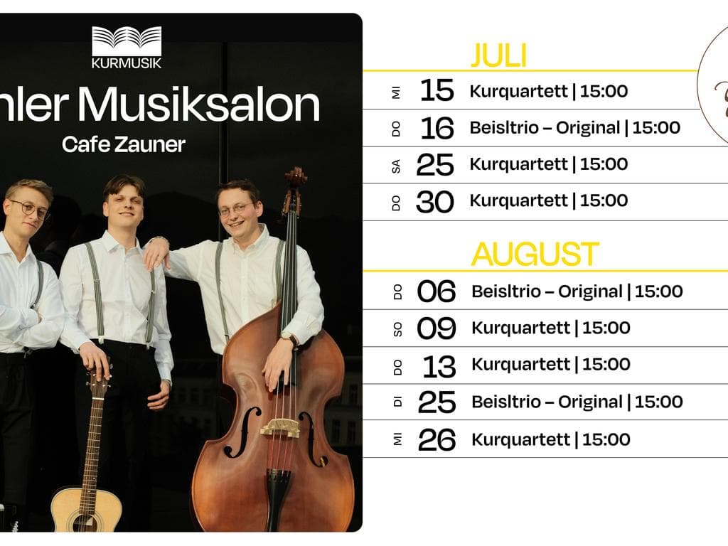 Konzert des Kurquartetts - Ischler Musiksalon im Café Zauner Esplanade