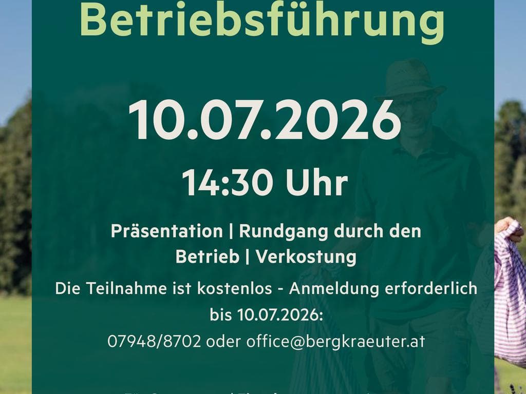 Bergkräuter-Betriebsführung