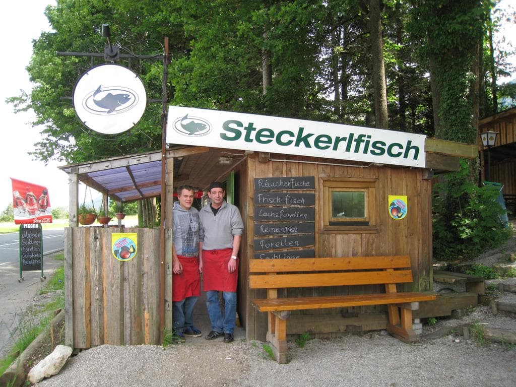 Steckerlfisch in Abersee